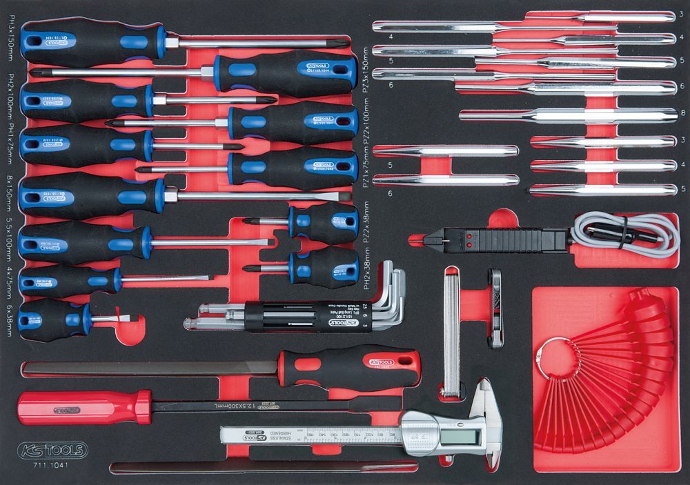 KS Tools SCS Schraubendreher und Messgerätesatz 41 Teile in 1/1 Systemeinlage Produktbild KS Tools SCS Schraubendreher und Messgerätesatz 41 Teile in 1/1 Systemeinlage