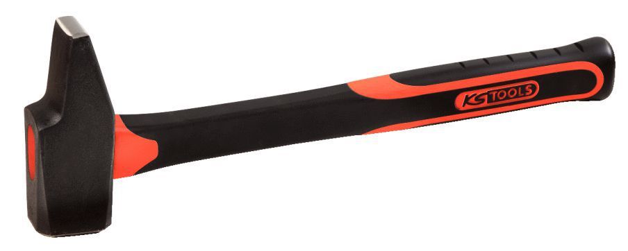 KS Tools Schlosserhammer Fiberglasstiel französische Form 400g Produktbild KS Tools Schlosserhammer Fiberglasstiel französische Form 400g