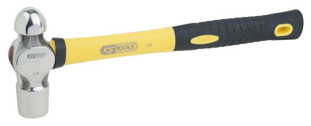 KS Tools EDELSTAHL Schlosserhammer mit Fiberglasstiel 230g Produktbild KS Tools EDELSTAHL Schlosserhammer mit Fiberglasstiel 230g