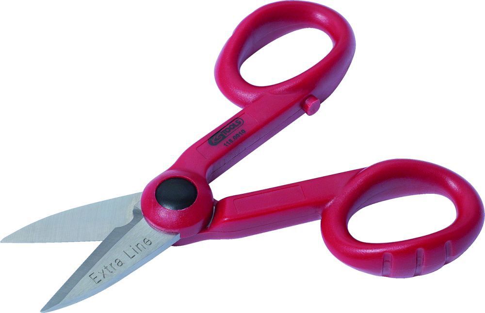 KS Tools Universal Werkstattschere 140mm rot Produktbild KS Tools Universal Werkstattschere 140mm rot