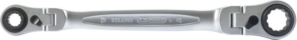 KS Tools 4 in 1 GEARplus umschaltbar Gelenk Doppel Ringschlüssel 10x13 - 17x19mm Produktbild KS Tools 4 in 1 GEARplus umschaltbar Gelenk Doppel Ringschlüssel 10x13 - 17x19mm