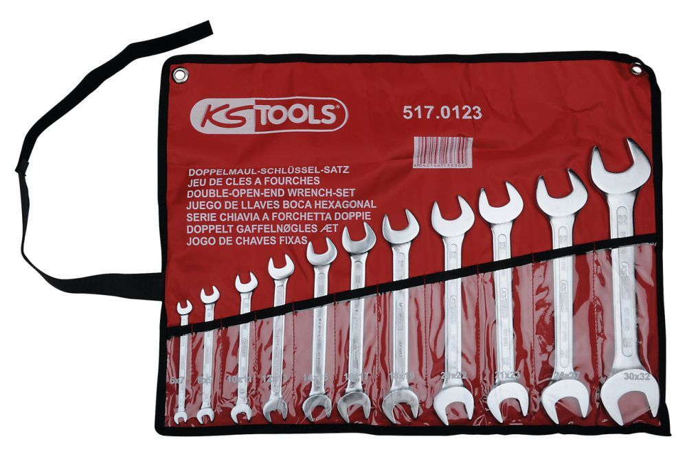 KS Tools CLASSIC Doppel Maulschlüssel Satz 11 Teile 6x7 bis 30x32mm Produktbild KS Tools CLASSIC Doppel Maulschlüssel Satz 11 Teile 6x7 bis 30x32mm