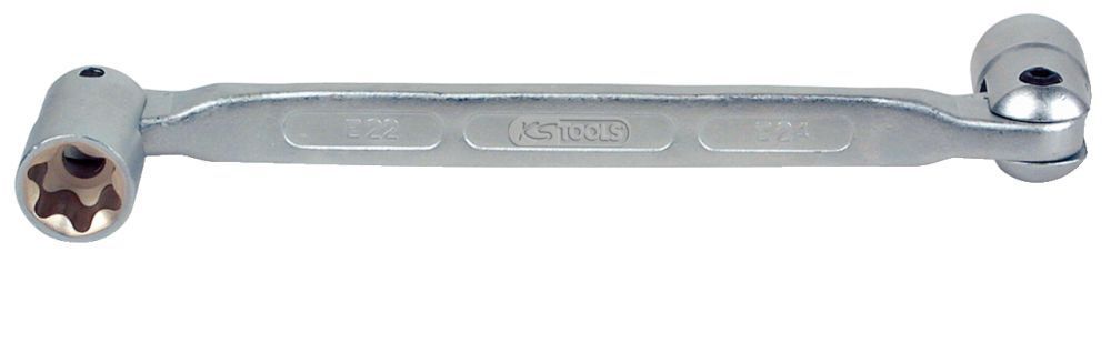 KS Tools CLASSIC Torx E Doppel Gelenkschlüssel E10 x E12 Produktbild KS Tools CLASSIC Torx E Doppel Gelenkschlüssel E10 x E12
