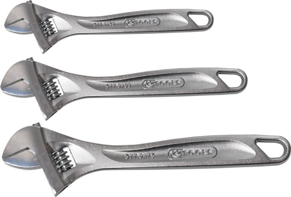 KS Tools CLASSIC Rollgabelschlüssel Satz verstellbar 3 teilig Produktbild KS Tools CLASSIC Rollgabelschlüssel Satz verstellbar 3 teilig