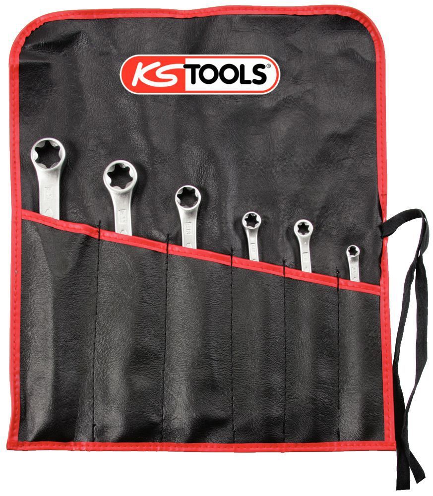 KS Tools CLASSIC Torx E Doppel Ringschlüssel Satz 6 teilig Produktbild KS Tools CLASSIC Torx E Doppel Ringschlüssel Satz 6 teilig