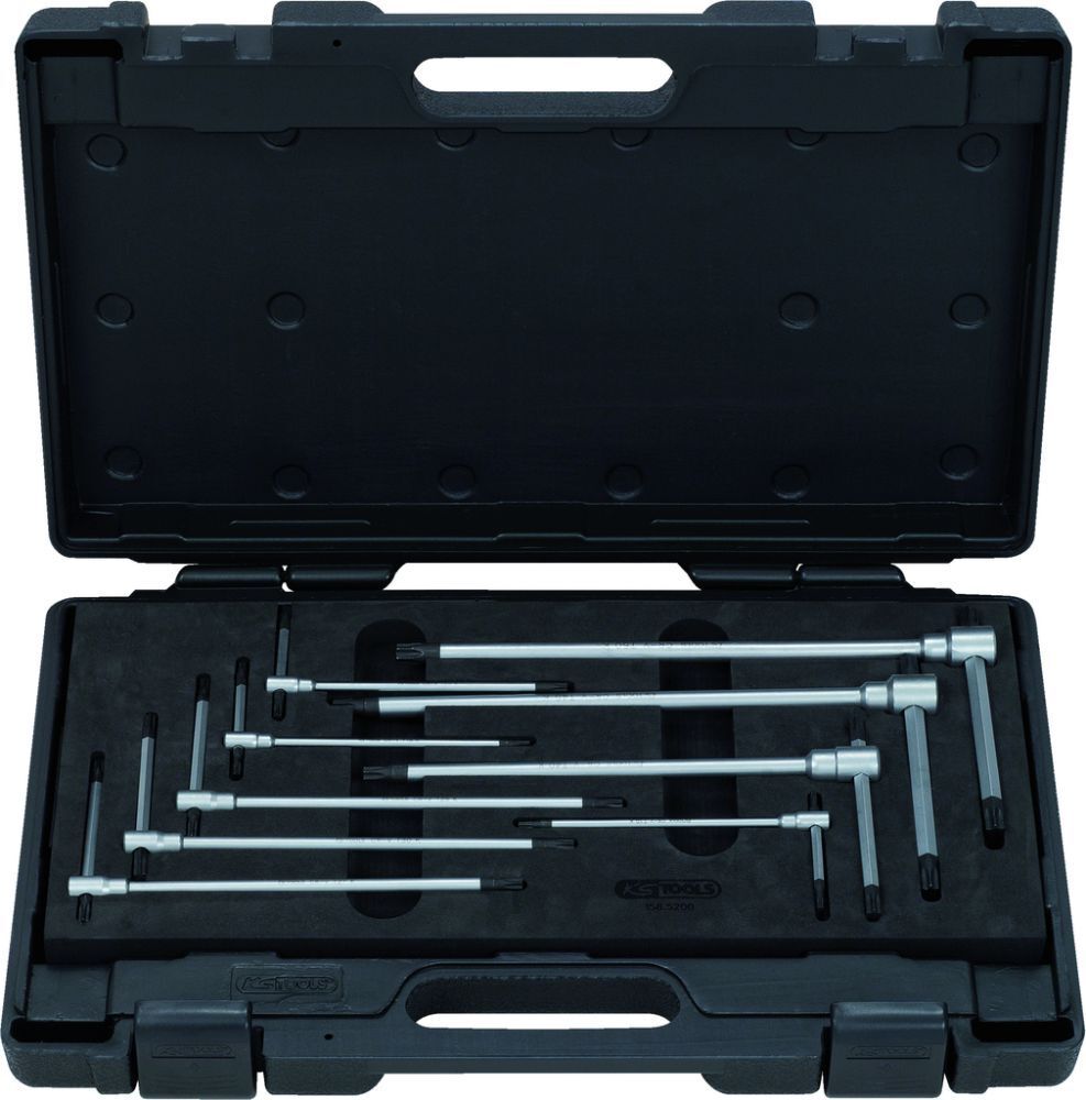 KS Tools 3 Wege T Griff Torx Schlüssel Satz 9 Teile Produktbild KS Tools 3 Wege T Griff Torx Schlüssel Satz 9 Teile