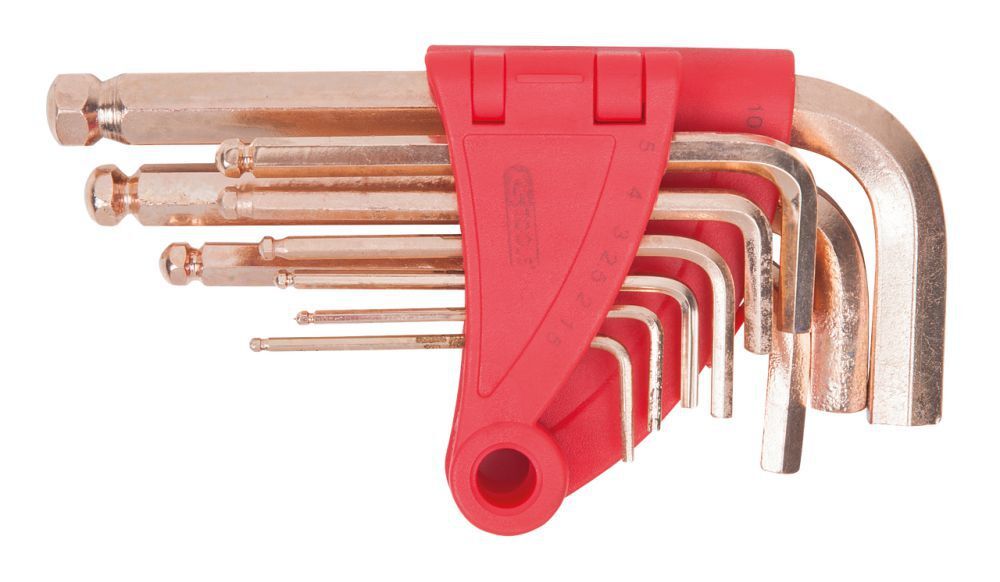 KS Tools BRONZEplus Innensechskant Winkelstiftschlüssel Satz 9 Teile mit Kugelkopf Produktbild KS Tools BRONZEplus Innensechskant Winkelstiftschlüssel Satz 9 Teile mit Kugelkopf