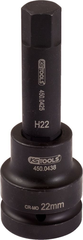 KS Tools 1 Zoll Kraft Bit Stecknuss Innensechskant lang 29mm Produktbild KS Tools 1 Zoll Kraft Bit Stecknuss Innensechskant lang 29mm