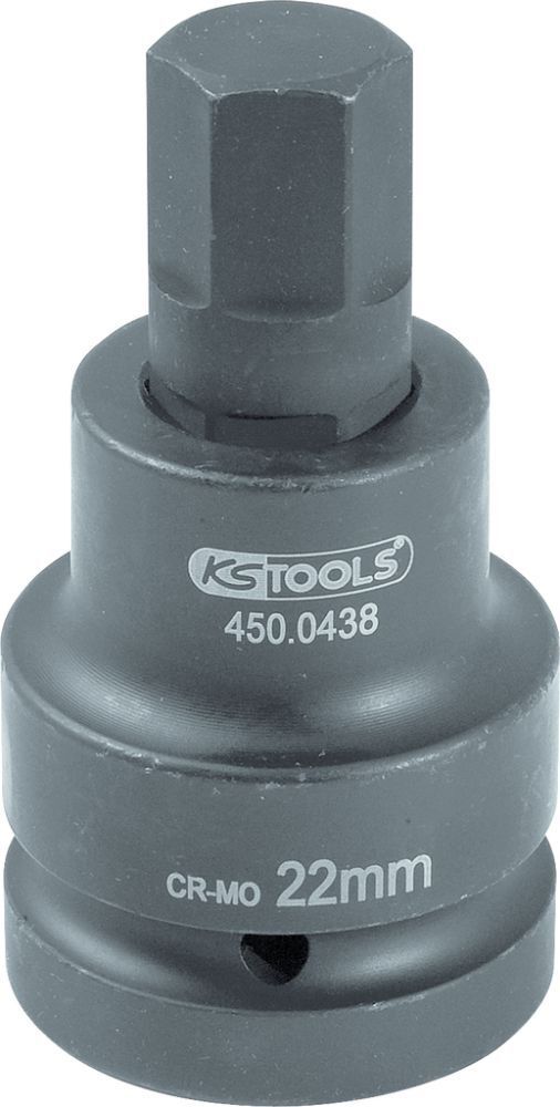 KS Tools 1 Zoll Kraft Bit Stecknuss Innensechskant kurz 17 mm Produktbild KS Tools 1 Zoll Kraft Bit Stecknuss Innensechskant kurz 17 mm