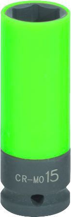 KS Tools 1/2" Alu-Felgen Kraft-Stecknuss robust, lang, 15mm Produktbild KS Tools 1/2" Alu-Felgen Kraft-Stecknuss robust, lang, 15mm