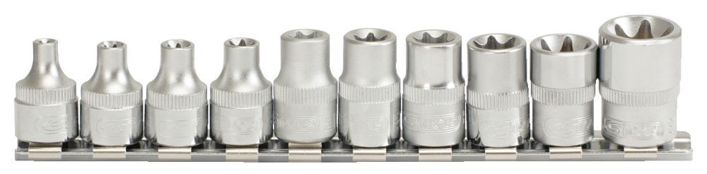 KS Tools 3/8" Torx E Stecknuss Satz 10 Teile E5 bis E18 Produktbild KS Tools 3/8" Torx E Stecknuss Satz 10 Teile E5 bis E18