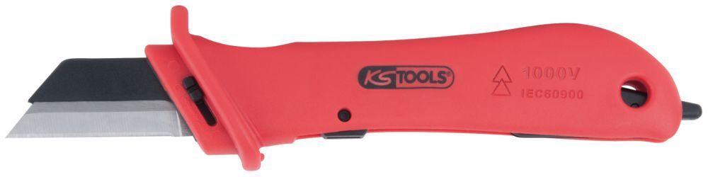 KS TOOLS Kabelmesser mit Schutzisolierung und auswechselbarer Klinge 189mm Produktbild KS TOOLS Kabelmesser mit Schutzisolierung und auswechselbarer Klinge 189mm bild 2