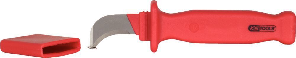 KS TOOLS Kabelmesser mit Schutzisolierung und Hakenklinge 200mm Produktbild KS TOOLS Kabelmesser mit Schutzisolierung und Hakenklinge 200mm bild 1