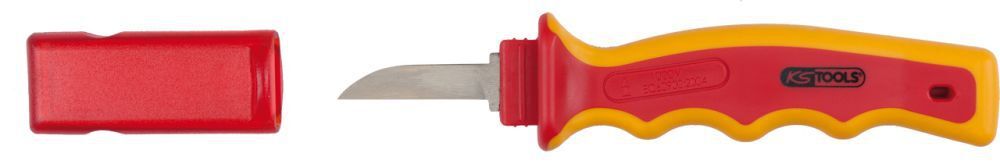 KS Tools Kabel-Abisoliermesser mit Schutzisolierung 200mm Produktbild KS Tools Kabel-Abisoliermesser mit Schutzisolierung 200mm bild 1