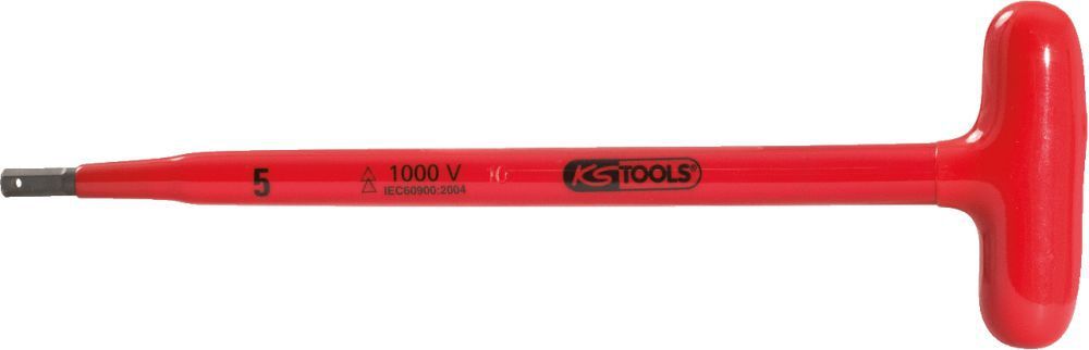 KS Tools T-Griff-Innensechskant-Stiftschlüssel mit Schutzisolierung, 6x250mm KS Tools T-Griff-Innensechskant-Stiftschlüssel mit Schutzisolierung, 6x250mm