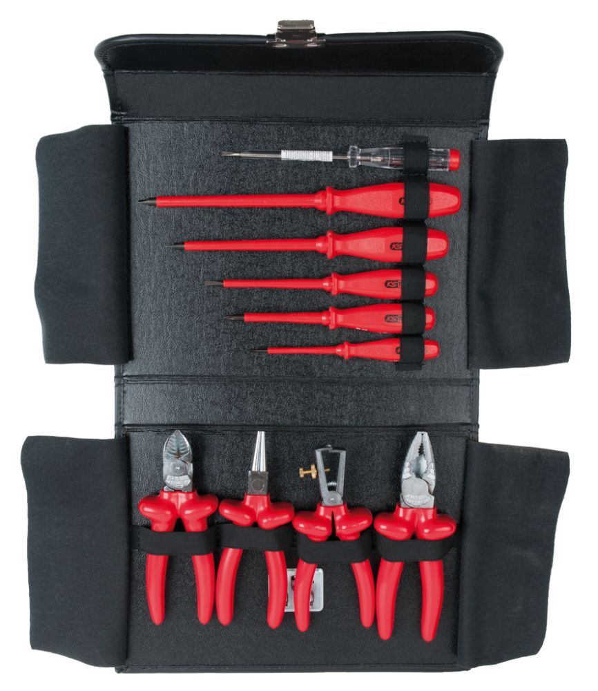 KS Tools ERGOTORQUE VDE Zangen und Schraubendreher Satz 10 teilig Produktbild KS Tools ERGOTORQUE VDE Zangen und Schraubendreher Satz 10 teilig