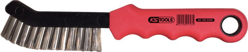 KS Tools Stahldraht-Bremssattel-Drahtbürste 2-reihig Produktbild KS Tools Stahldraht-Bremssattel-Drahtbürste 2-reihig