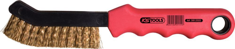 KS Tools Messingdraht-Bremssattel-Drahtbürste 2-reihig Produktbild KS Tools Messingdraht-Bremssattel-Drahtbürste 2-reihig