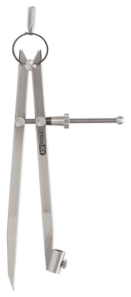 KS Tools Präzisions Feder Spitzzirkel mit Bleistifthalter Produktbild KS Tools Präzisions Feder Spitzzirkel mit Bleistifthalter