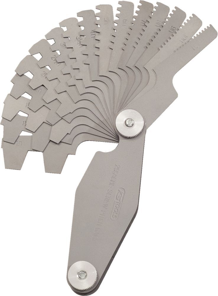 KS Tools Trapez Gewindestahllehre für 30 Grad Gewinde 2 - 12mm Produktbild KS Tools Trapez Gewindestahllehre für 30 Grad Gewinde 2 - 12mm