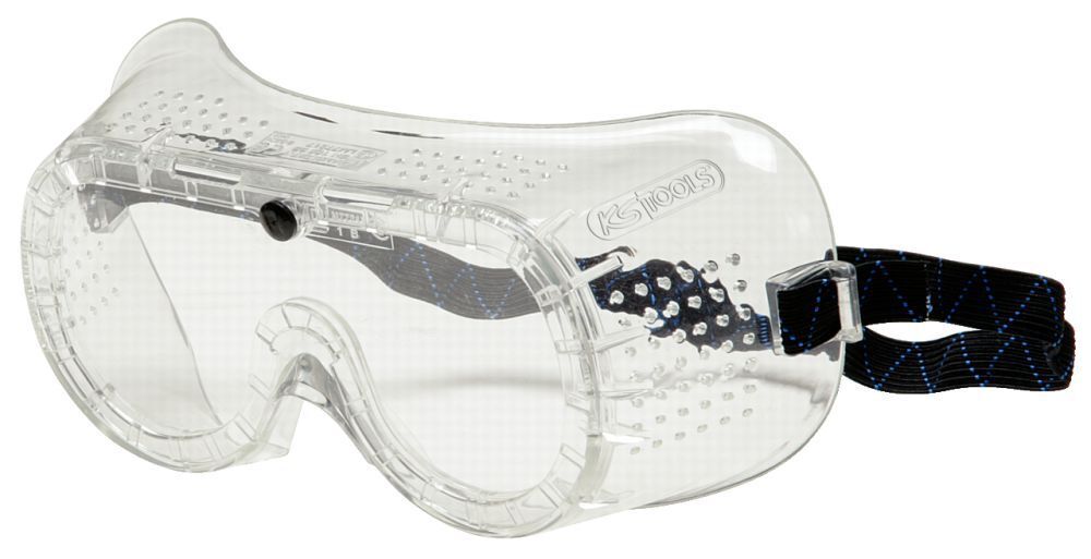 KS Tools Schutzbrille mit Gummiband-transparent, EN 166 Produktbild KS Tools Schutzbrille mit Gummiband-transparent, EN 166