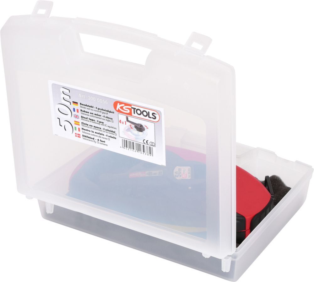 KS Tools Rahmenbandmaß mit gelbem Stahlband Kunststoffgehäuse 50m Produktbild KS Tools Rahmenbandmaß mit gelbem Stahlband Kunststoffgehäuse 50m bild 3