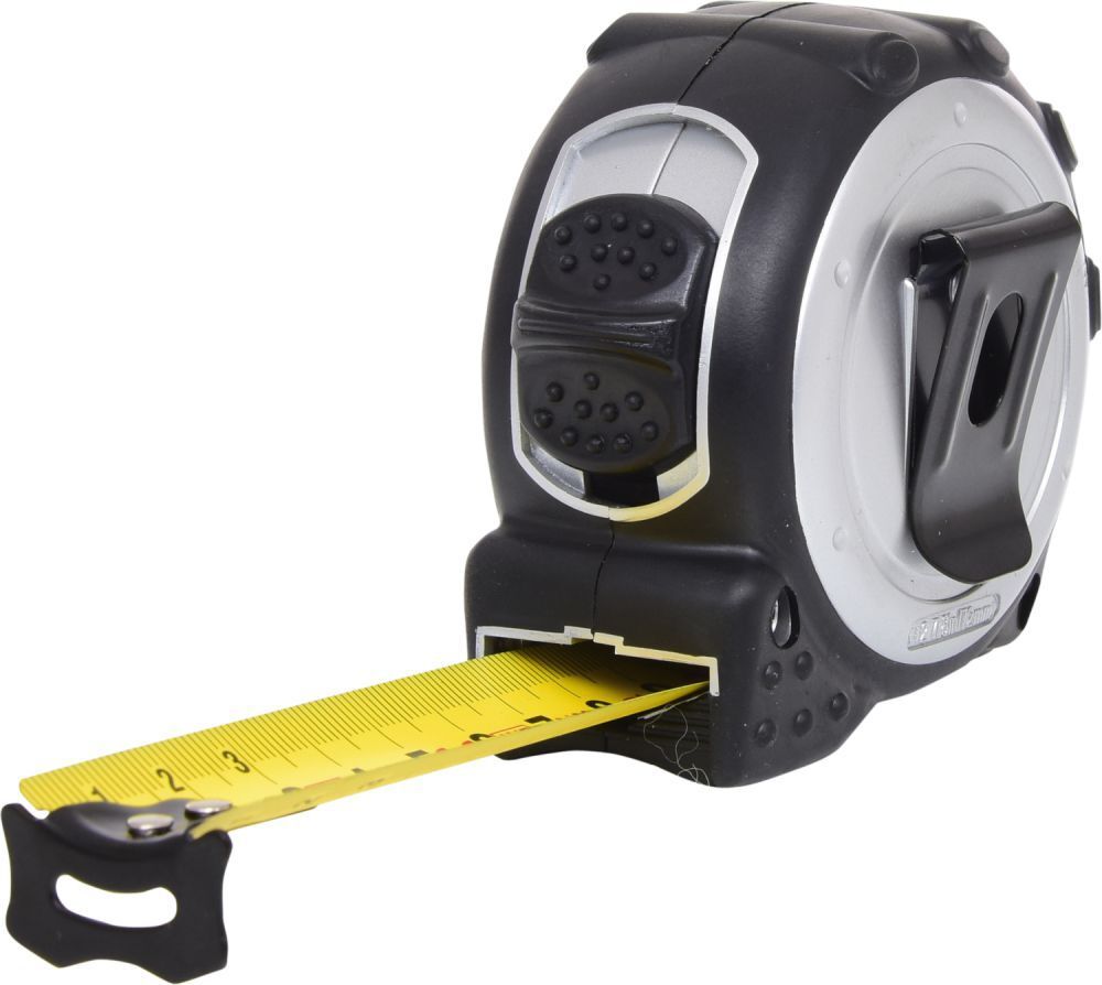 KS Tools Bandmaß mit Feststeller schwarz - grau 5m 25mm Produktbild KS Tools Bandmaß mit Feststeller schwarz - grau 5m 25mm