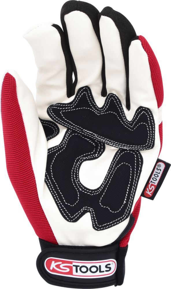 KS Tools Leder-Mechaniker-Handschuh, Vibrationsgedämmt, 9 Produktbild KS Tools Leder-Mechaniker-Handschuh, Vibrationsgedämmt, 9