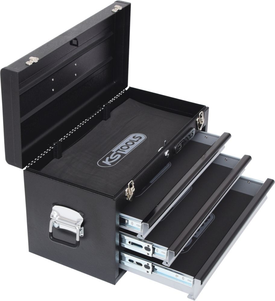 KS Tools Werkzeugtruhe mit 3 Schubladen-schwarz, L508xH255xB303mm Produktbild KS Tools Werkzeugtruhe mit 3 Schubladen-schwarz, L508xH255xB303mm bild 4