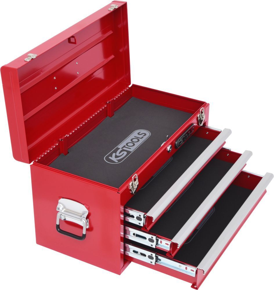 KS Tools Werkzeugtruhe mit 3 Schubladen-rot, L508xH255xB303mm KS Tools Werkzeugtruhe mit 3 Schubladen-rot, L508xH255xB303mm