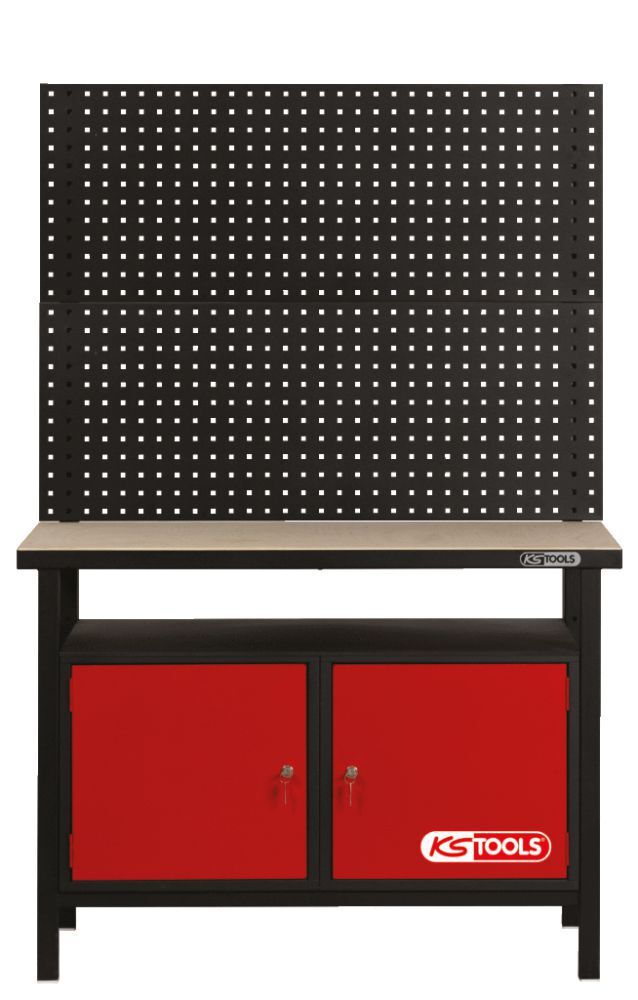 KS Tools Profi Werkbank mit 2 Türen H840xB1200xT600mm Produktbild KS Tools Profi Werkbank mit 2 Türen H840xB1200xT600mm bild 3