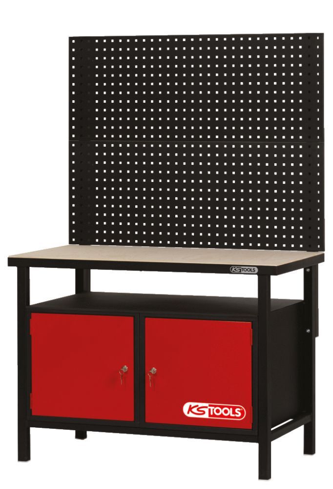 KS Tools Profi Werkbank mit 2 Türen H840xB1200xT600mm Produktbild KS Tools Profi Werkbank mit 2 Türen H840xB1200xT600mm bild 4