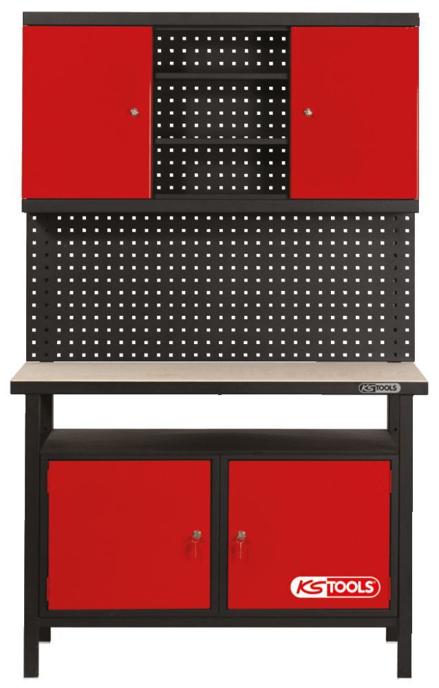 KS Tools Profi Werkbank mit 2 Türen H840xB1200xT600mm Produktbild KS Tools Profi Werkbank mit 2 Türen H840xB1200xT600mm bild 5