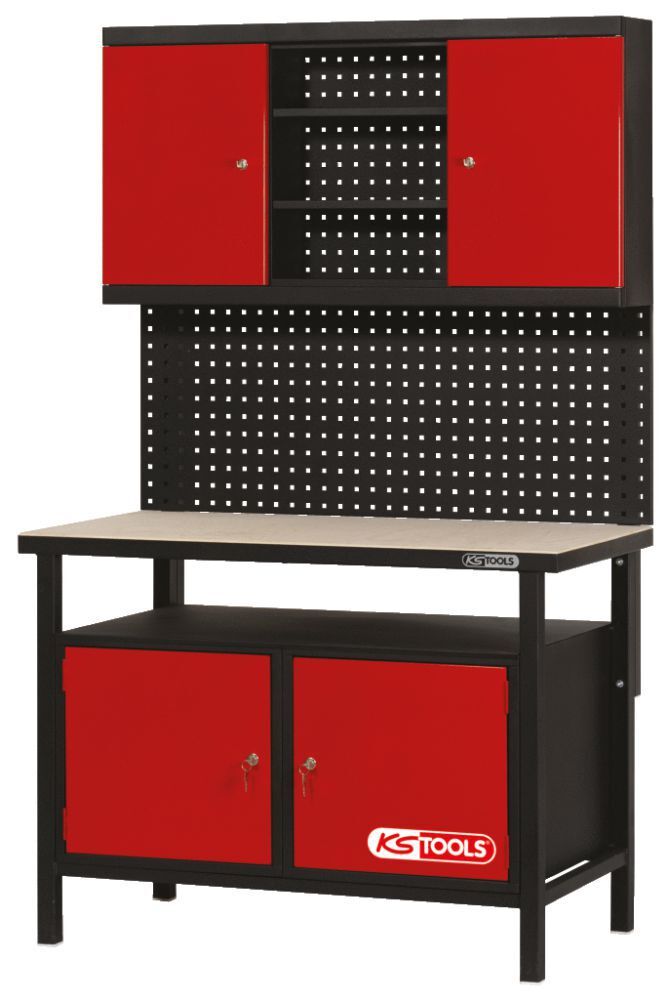 KS Tools Profi Werkbank mit 2 Türen H840xB1200xT600mm Produktbild KS Tools Profi Werkbank mit 2 Türen H840xB1200xT600mm bild 6