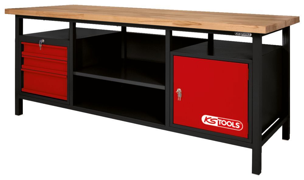 KS TOOLS XXL Werkbank mit 3 Schubladen und 1 Tür Produktbild KS TOOLS XXL Werkbank mit 3 Schubladen und 1 Tür