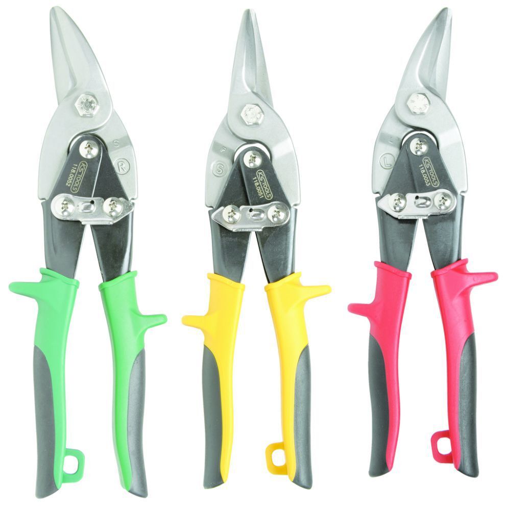 KS Tools Hebel-Blechdurchgangsscheren-Satz, 3-tlg. Produktbild KS Tools Hebel-Blechdurchgangsscheren-Satz, 3-tlg.