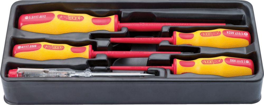 KS Tools ERGOTORQUE VDE Schraubendreher Satz PH und Schlitz 5 teilig Produktbild KS Tools ERGOTORQUE VDE Schraubendreher Satz PH und Schlitz 5 teilig bild 3