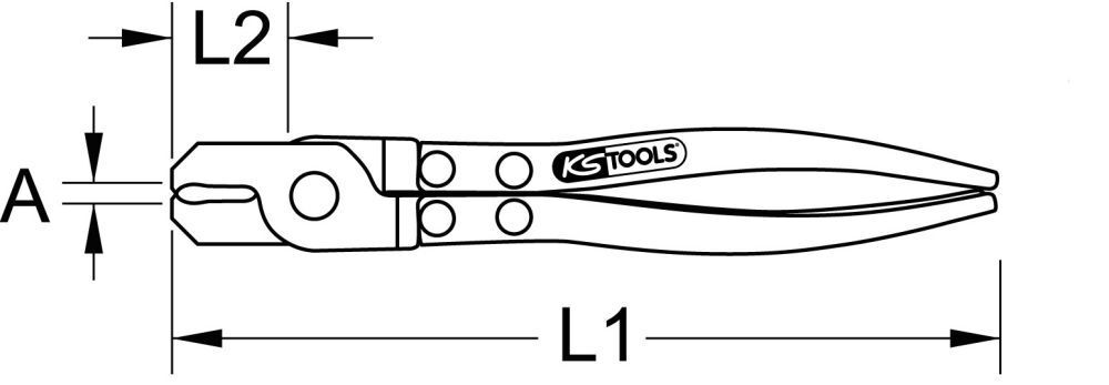 KS TOOLS Ohrlos-Schlauchklemmen-Zange 230mm Produktbild KS TOOLS Ohrlos-Schlauchklemmen-Zange 230mm bild 2