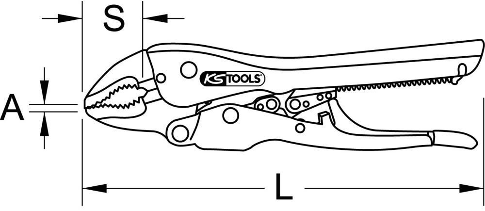 KS TOOLS Gripzange 10" GRIP Xtreme KS TOOLS Gripzange 10" GRIP Xtreme