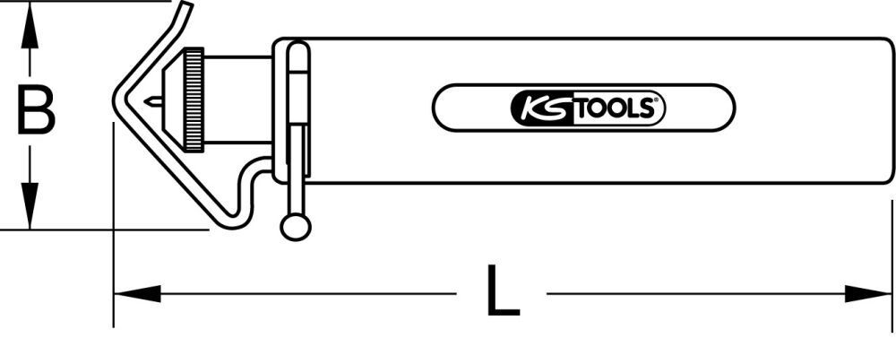 KS TOOLS Universal-Abisolierwerkzeug 6-25mm KS TOOLS Universal-Abisolierwerkzeug 6-25mm
