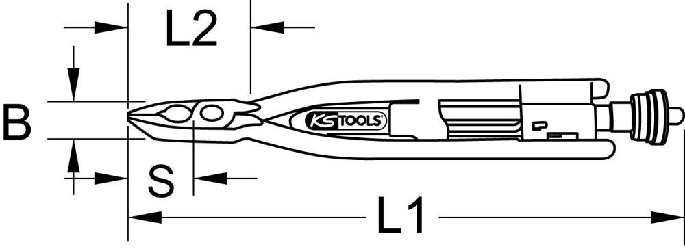 KS Tools Drahtwirbelzange 265mm Produktbild KS Tools Drahtwirbelzange 265mm bild 2