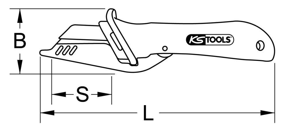 KS TOOLS Kabelmesser mit Schutzisolierung und auswechselbarer Klinge 189mm Produktbild KS TOOLS Kabelmesser mit Schutzisolierung und auswechselbarer Klinge 189mm bild 3