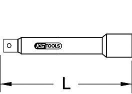 KS Tools 3/8" CHROMEplus Verlängerung, 250mm KS Tools 3/8" CHROMEplus Verlängerung, 250mm