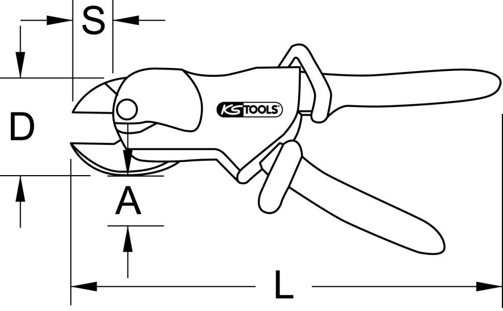 KS TOOLS Einhand-Ratschenkabelschere mit Schutzisolierung 310mm Produktbild KS TOOLS Einhand-Ratschenkabelschere mit Schutzisolierung 310mm bild 2