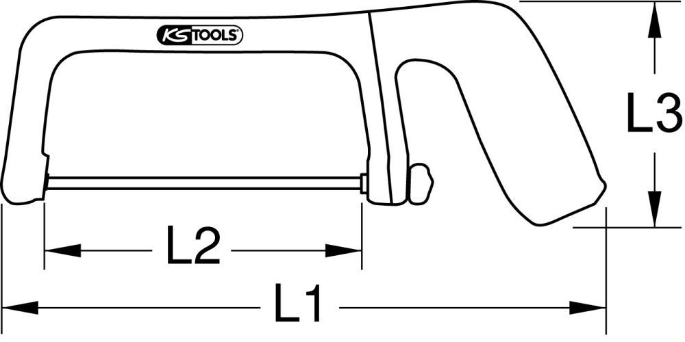 KS TOOLS Metallbügelsäge mit Schutzisolierung, 265mm Produktbild KS TOOLS Metallbügelsäge mit Schutzisolierung, 265mm bild 2
