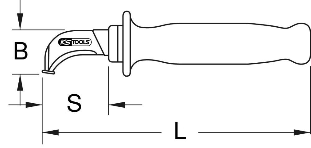 KS TOOLS Kabelmesser mit Schutzisolierung und Hakenklinge 200mm Produktbild KS TOOLS Kabelmesser mit Schutzisolierung und Hakenklinge 200mm bild 2
