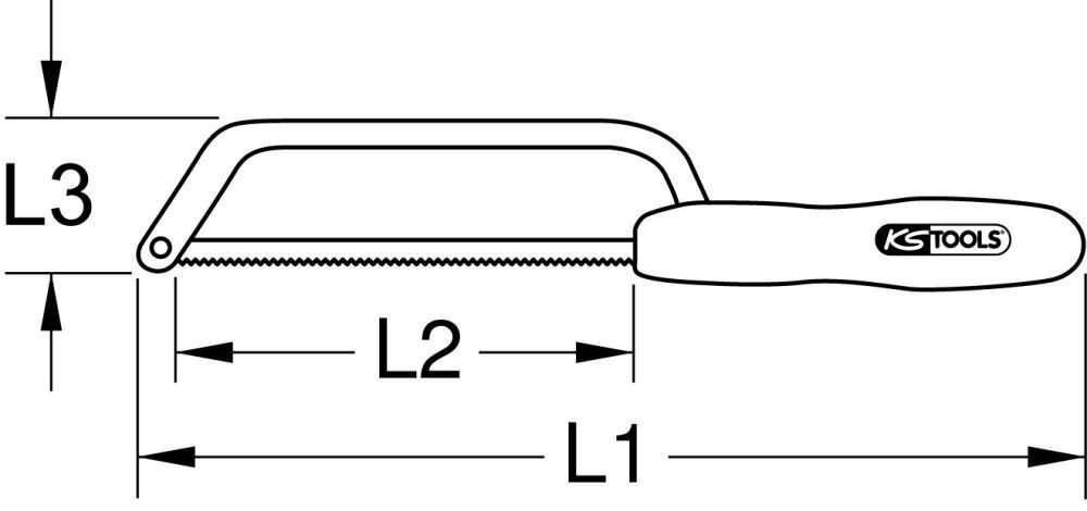 KS TOOLS Metallbügelsäge mit Schutzisolierung 280mm Produktbild KS TOOLS Metallbügelsäge mit Schutzisolierung 280mm bild 2