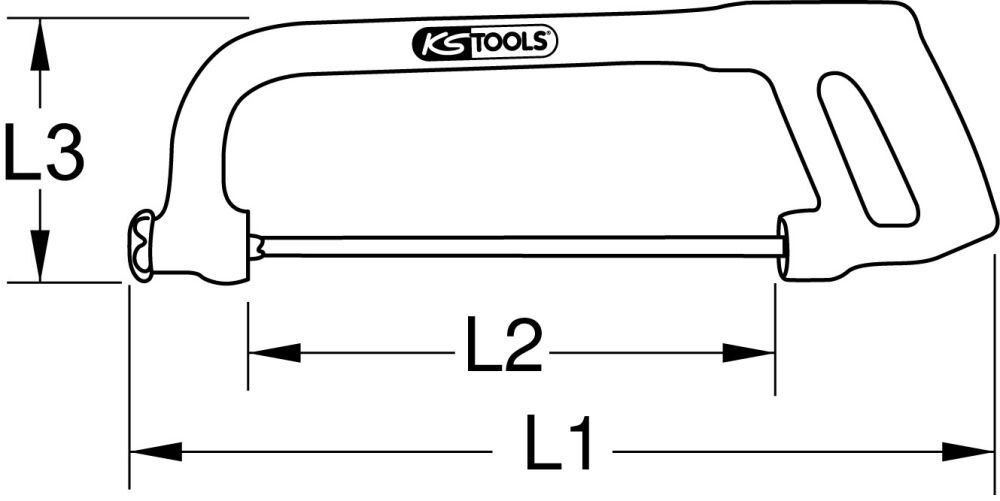 KS TOOLS Metallbügelsäge mit Schutzisolierung 275mm Produktbild KS TOOLS Metallbügelsäge mit Schutzisolierung 275mm bild 2