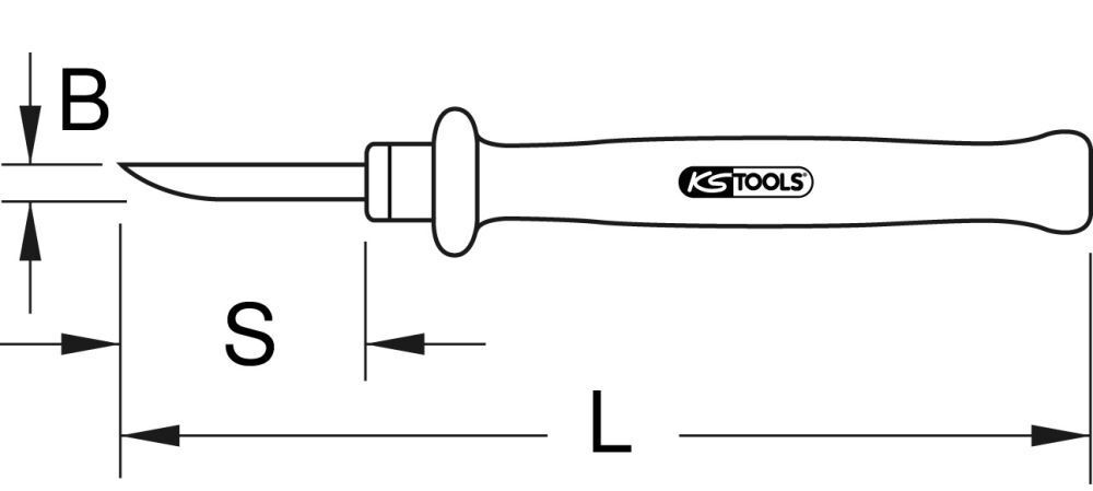 KS Tools Guttaperchamesser mit Schutzisolierung 200mm Produktbild KS Tools Guttaperchamesser mit Schutzisolierung 200mm bild 2