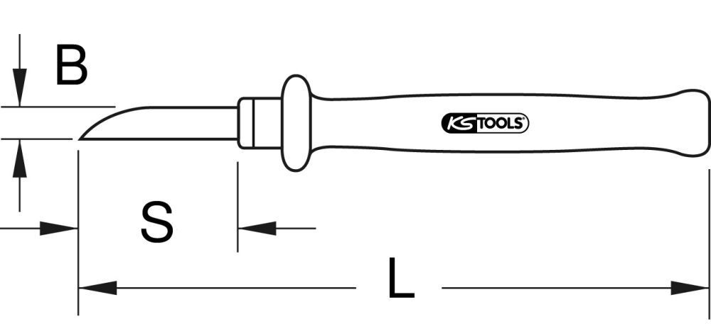 KS Tools Kabel-Abisoliermesser mit Schutzisolierung 200mm Produktbild KS Tools Kabel-Abisoliermesser mit Schutzisolierung 200mm bild 2